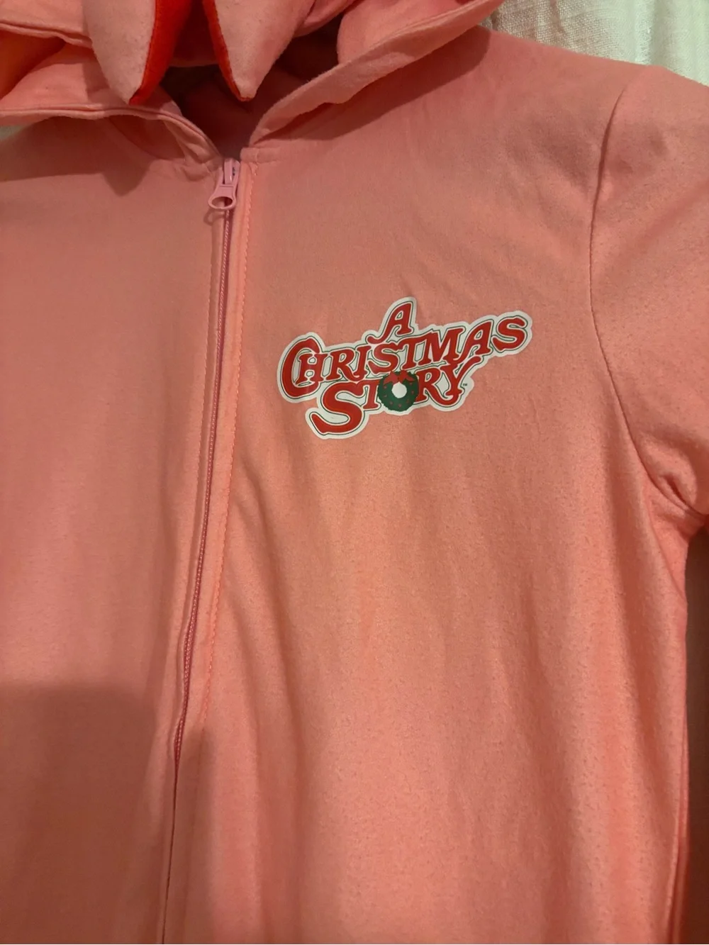 A Christmas Story Pajama Onesie Zip Up Size 7/8